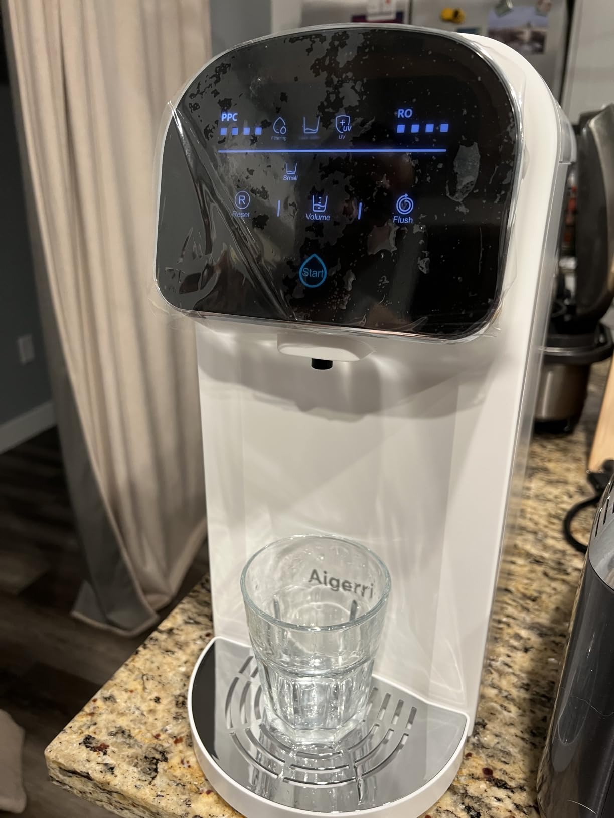 Aigerri UV Countertop Reverse Osmosis Water Filter, NSF/ANSI 372 Certified, 5-Stage RO Filtration System, 5:1 Pure to Drain, No Installation, Portable Reverse Osmosis Purifier for Home, Kitchen customer photo 2