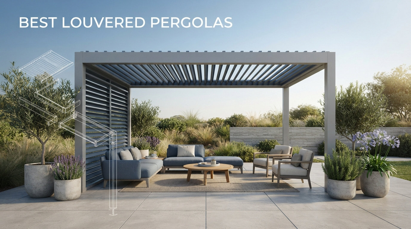 best louvered pergolas
