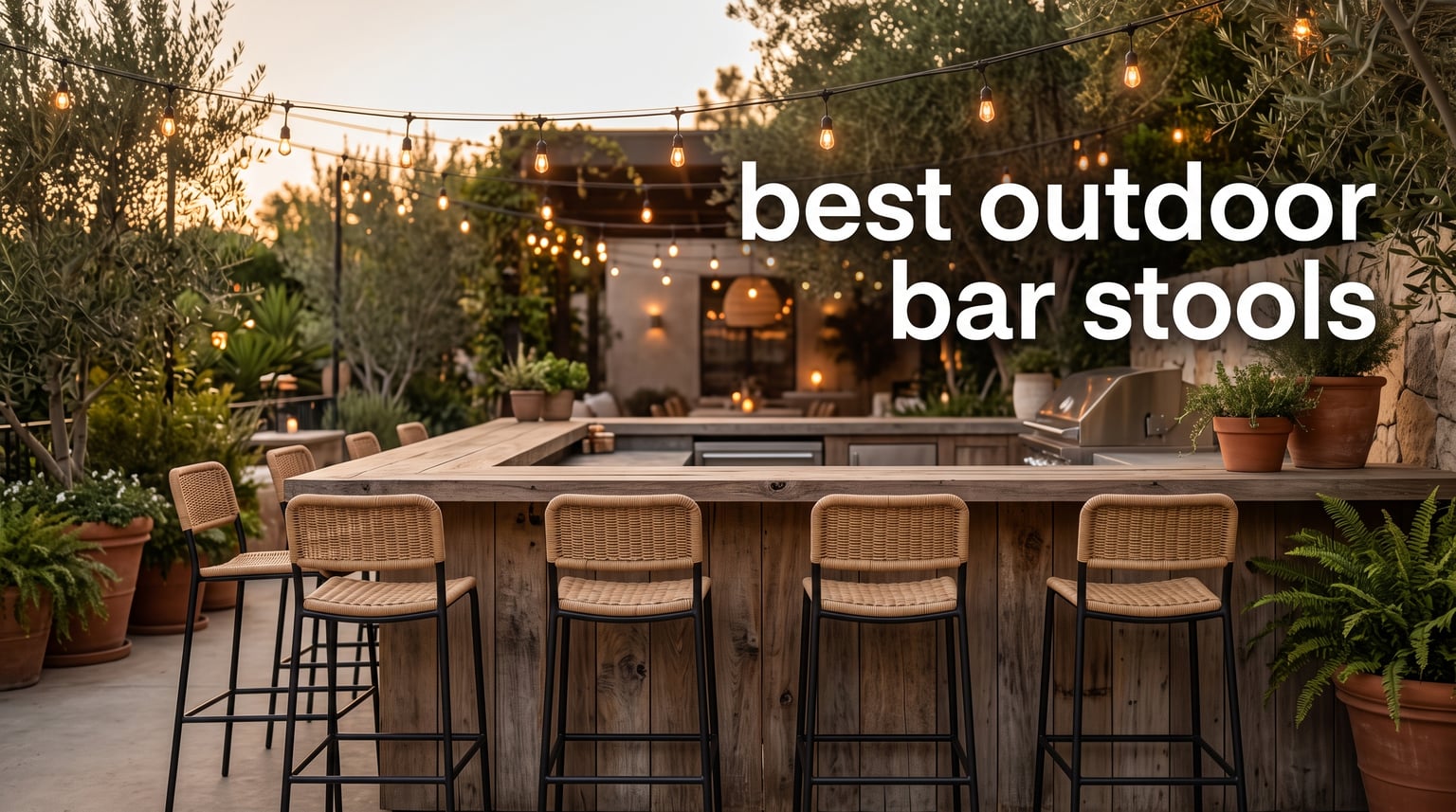best outdoor bar stools
