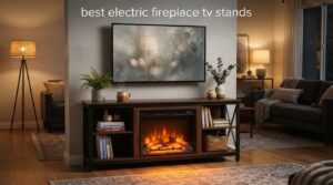 best electric fireplace tv stands