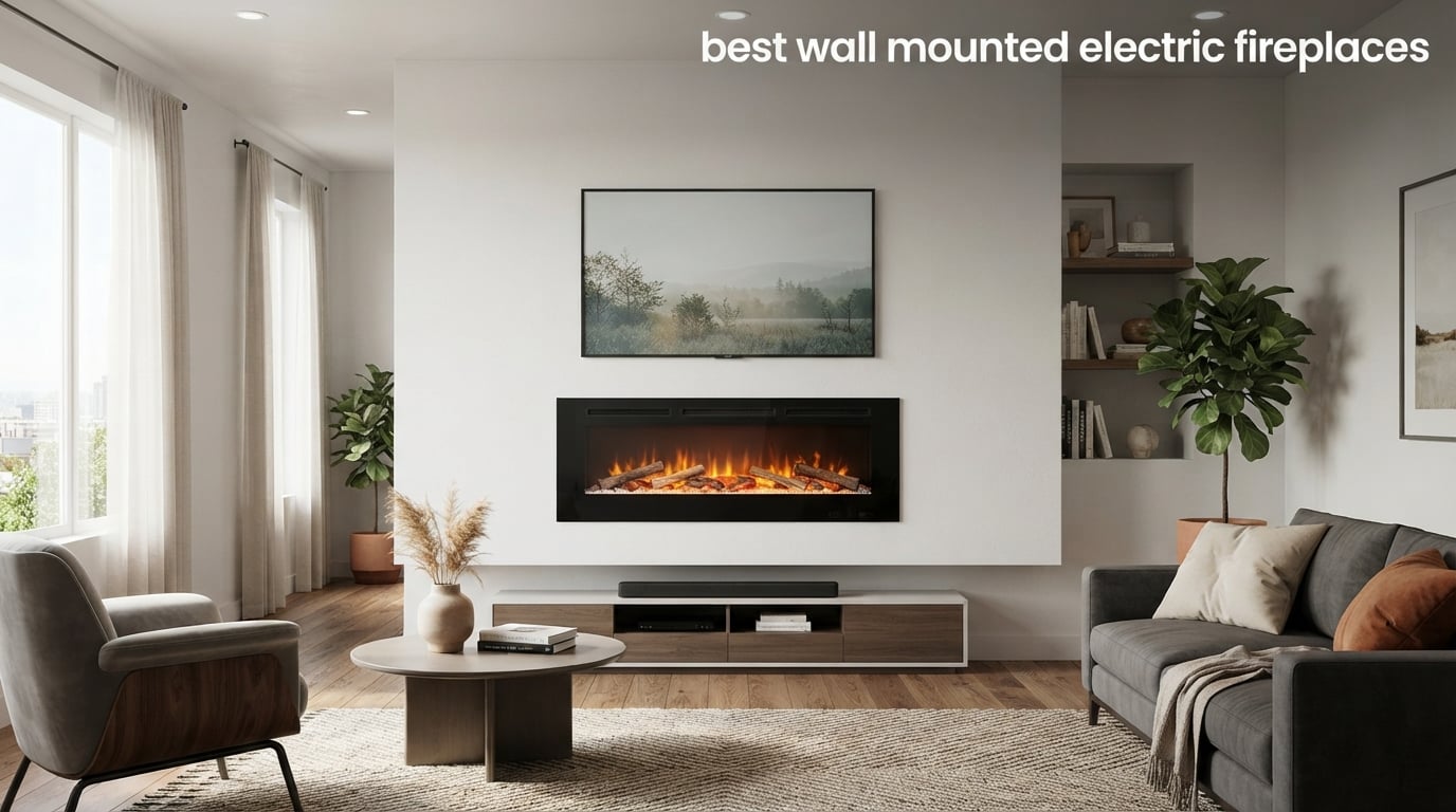 best wall mounted electric fireplaces