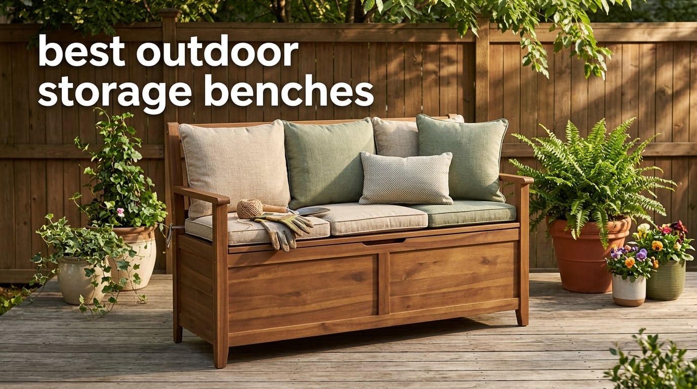 best outdoor storage benches