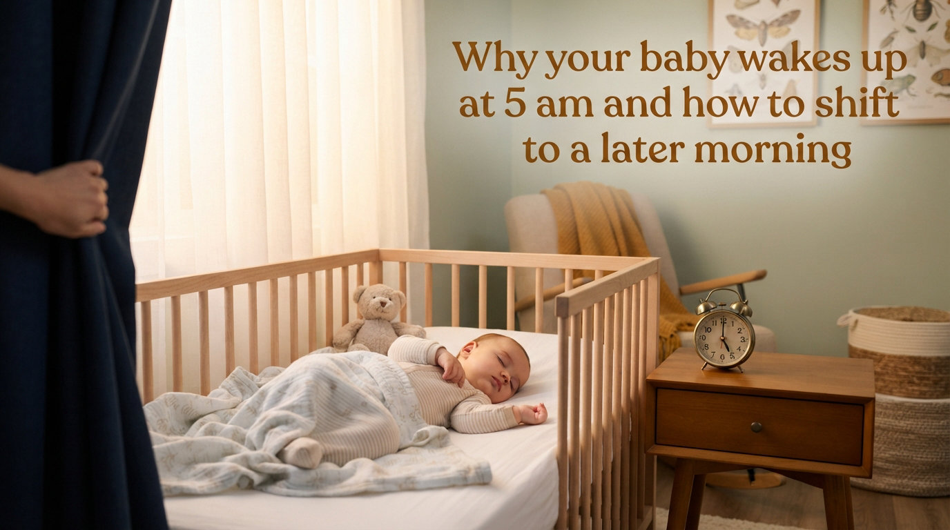 Why your baby wakes up at 5 am and how to shift to a later morning