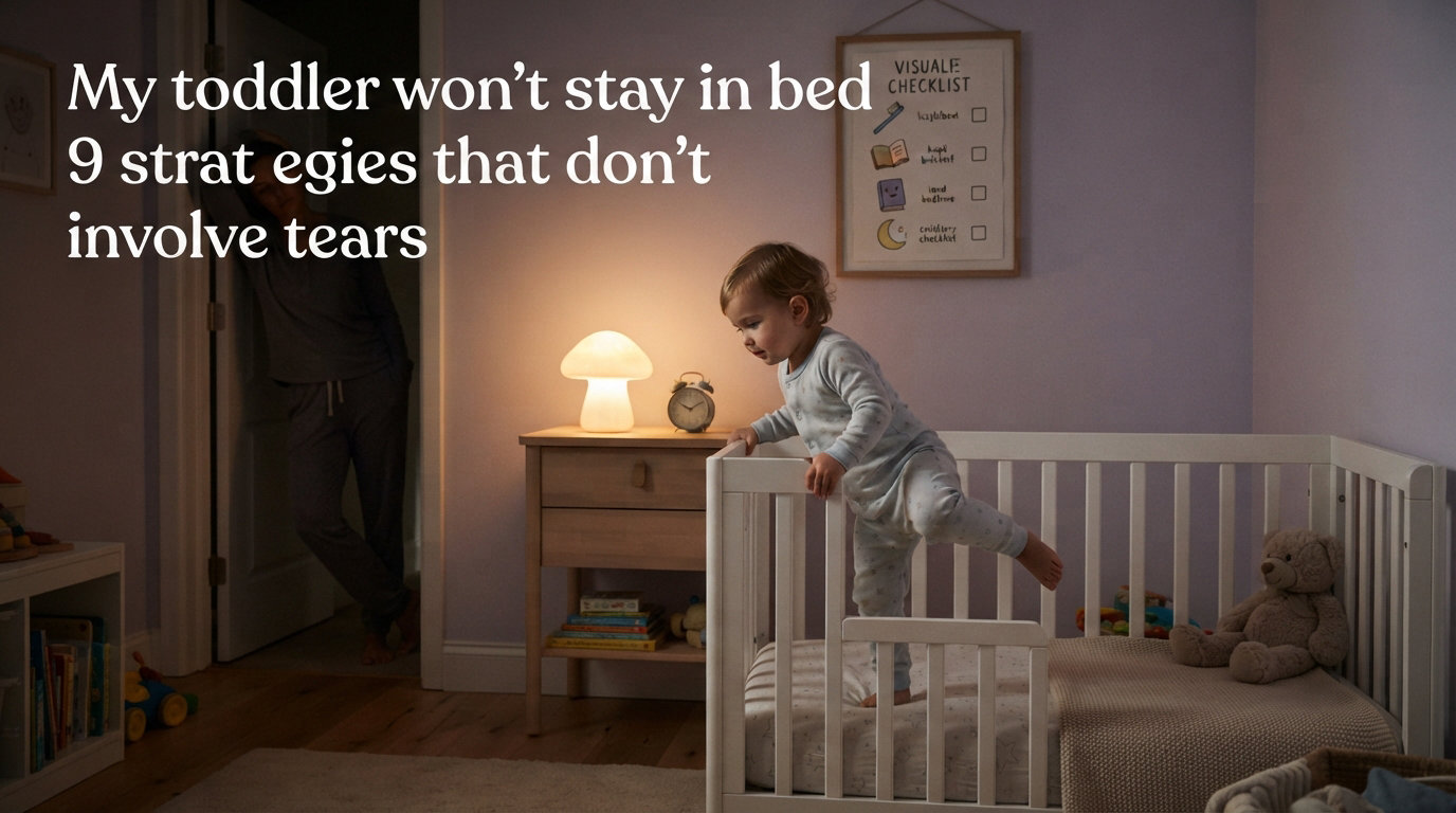 My toddler won't stay in bed 9 strategies that don't involve tears