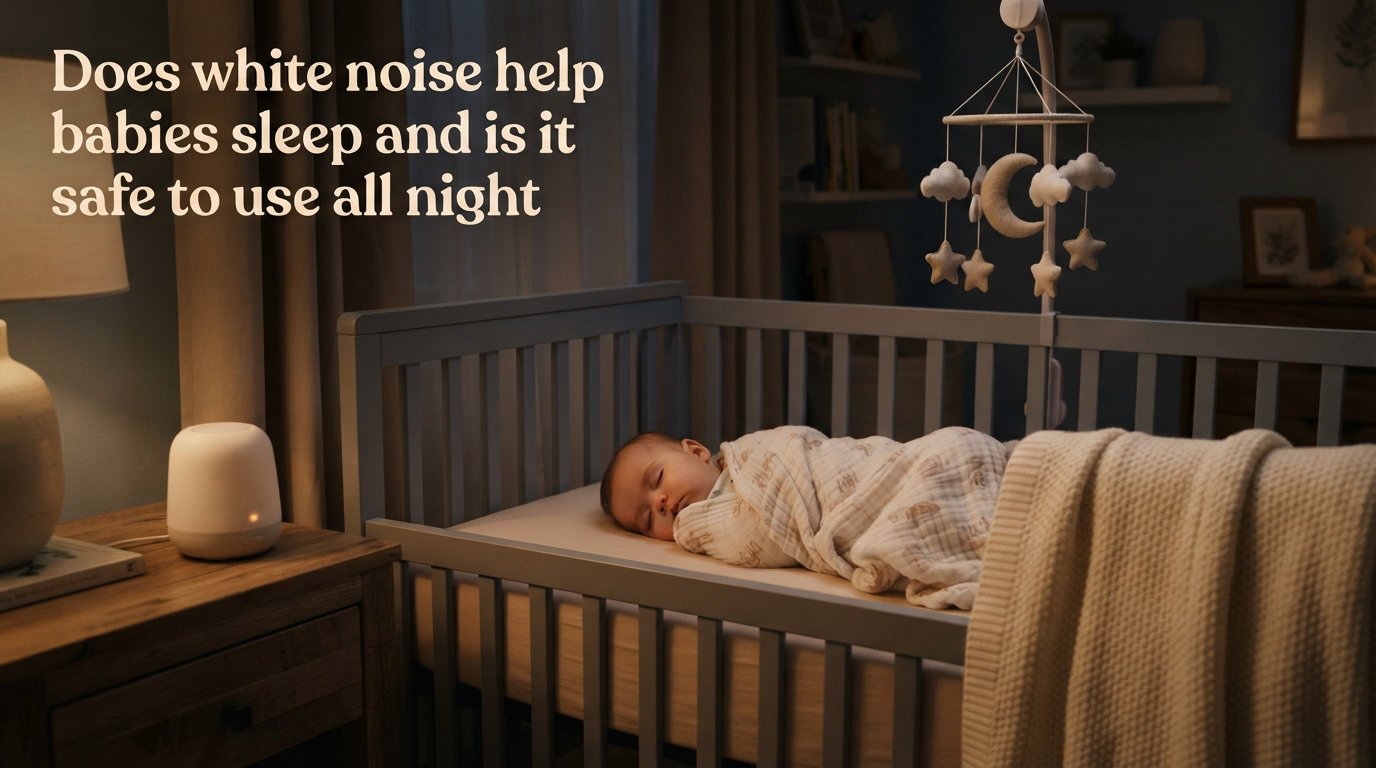 Does white noise help babies sleep and is it safe to use all night