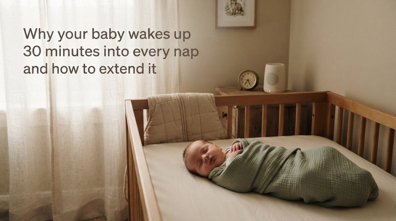 Why your baby wakes up 30 minutes into every nap and how to extend it