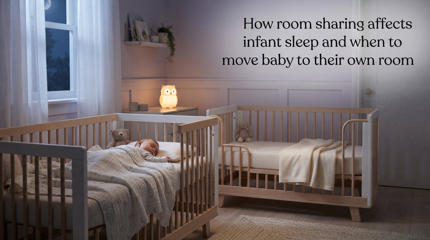 How room sharing affects infant sleep and when to move baby to their own room