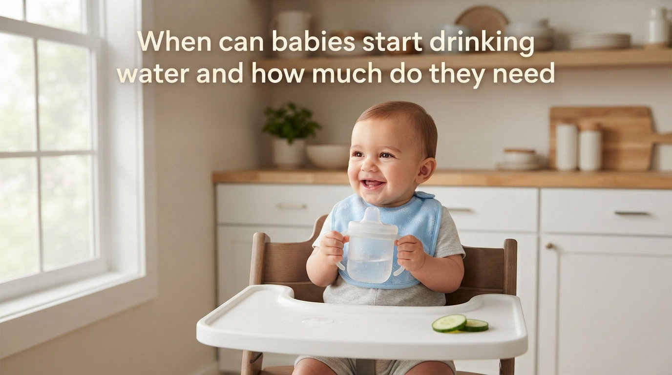 When can babies start drinking water and how much do they need
