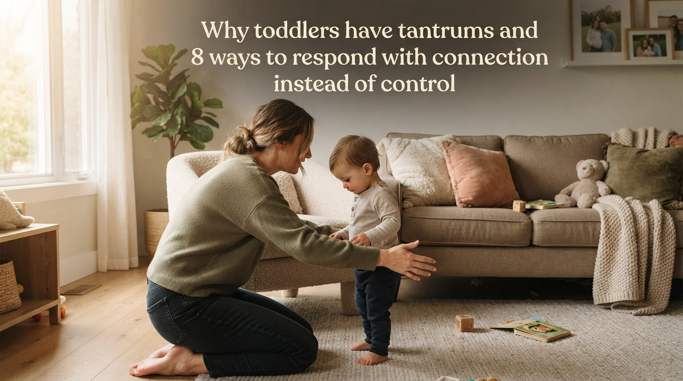 Why toddlers have tantrums and 8 ways to respond with connection instead of control