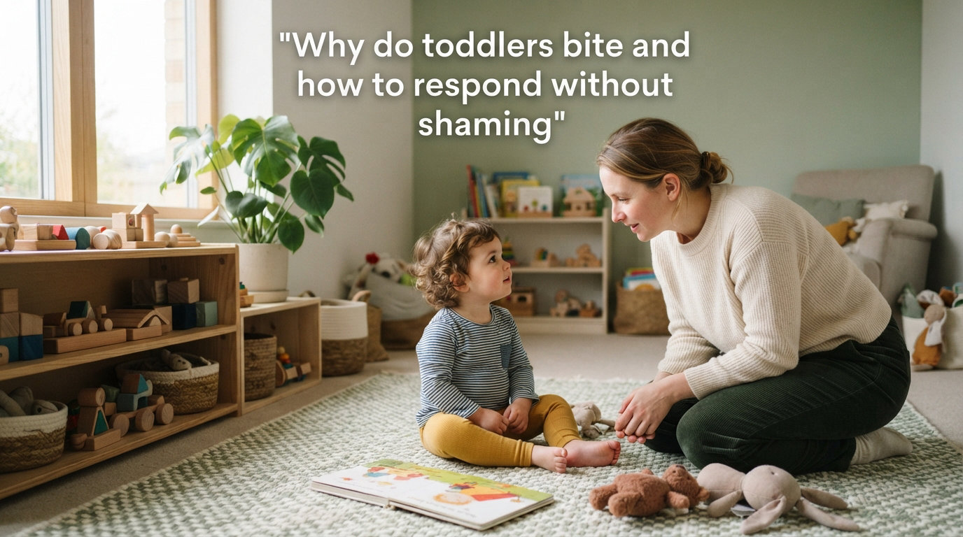 Why do toddlers bite and how to respond without shaming
