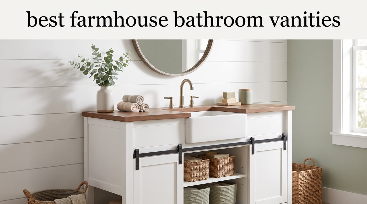 best farmhouse bathroom vanities
