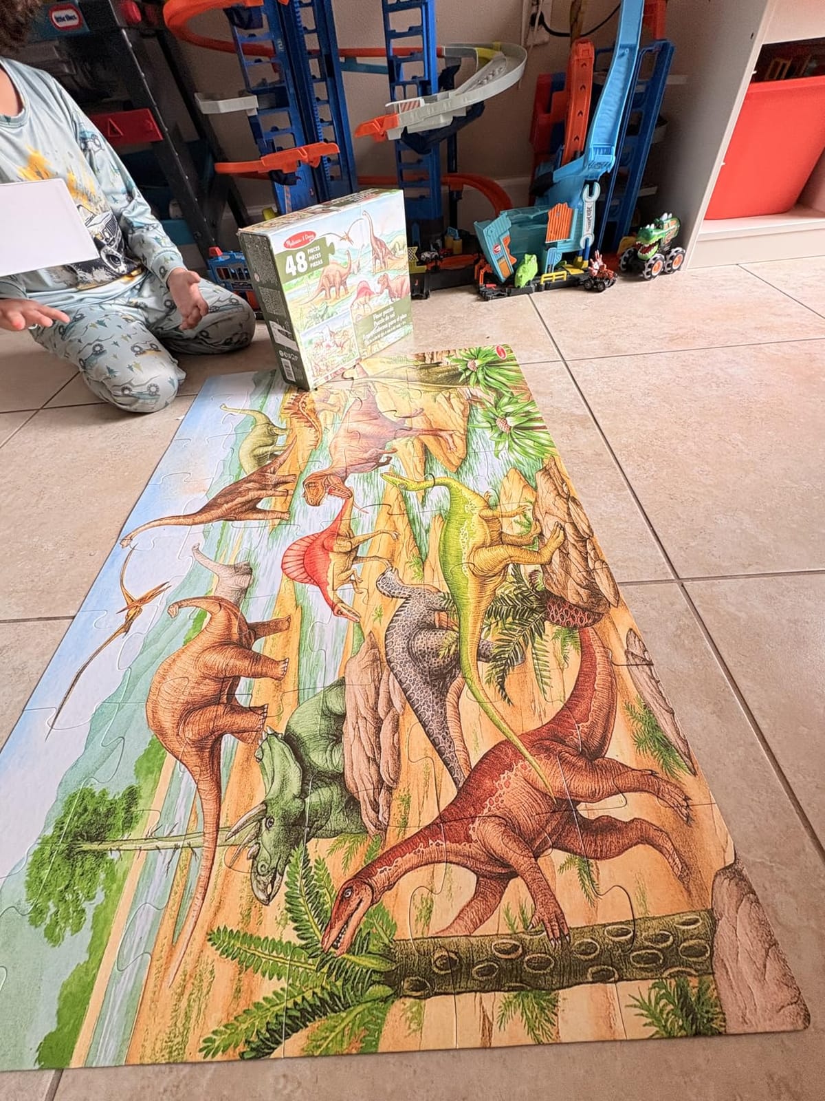 Melissa & Doug Dinosaurs Floor Puzzle - 48 Pieces (2 Feet x 3 Feet Assembled) - FSC Certified customer photo 2