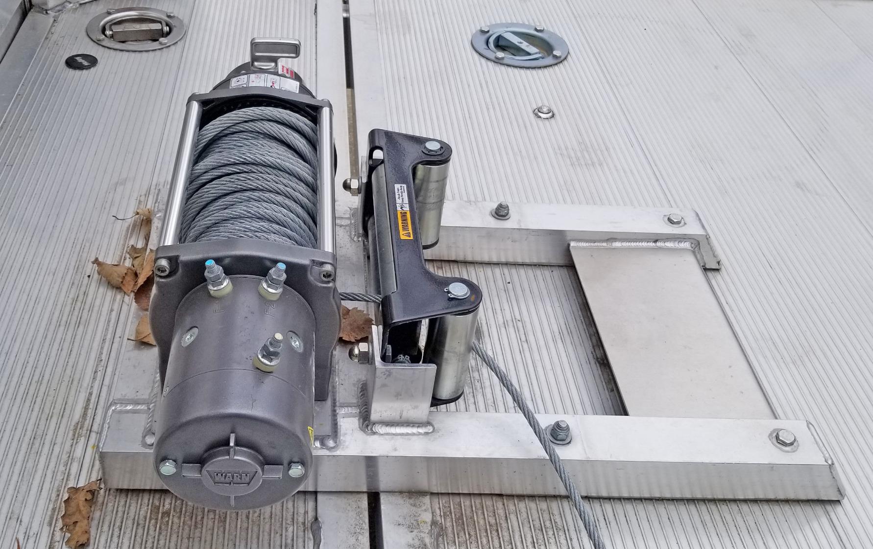 WARN 26502 M8000 Series Electric 12V Winch with Steel Cable Wire Rope: 5/16