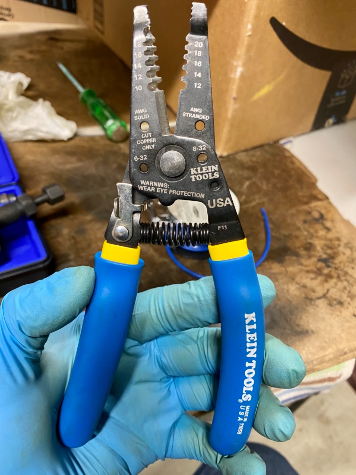Klein Tools 11055EP Wire Cutter and Stripper, Made in USA, Stranded and Solid Wire Cutter, Cuts Copper customer photo 2