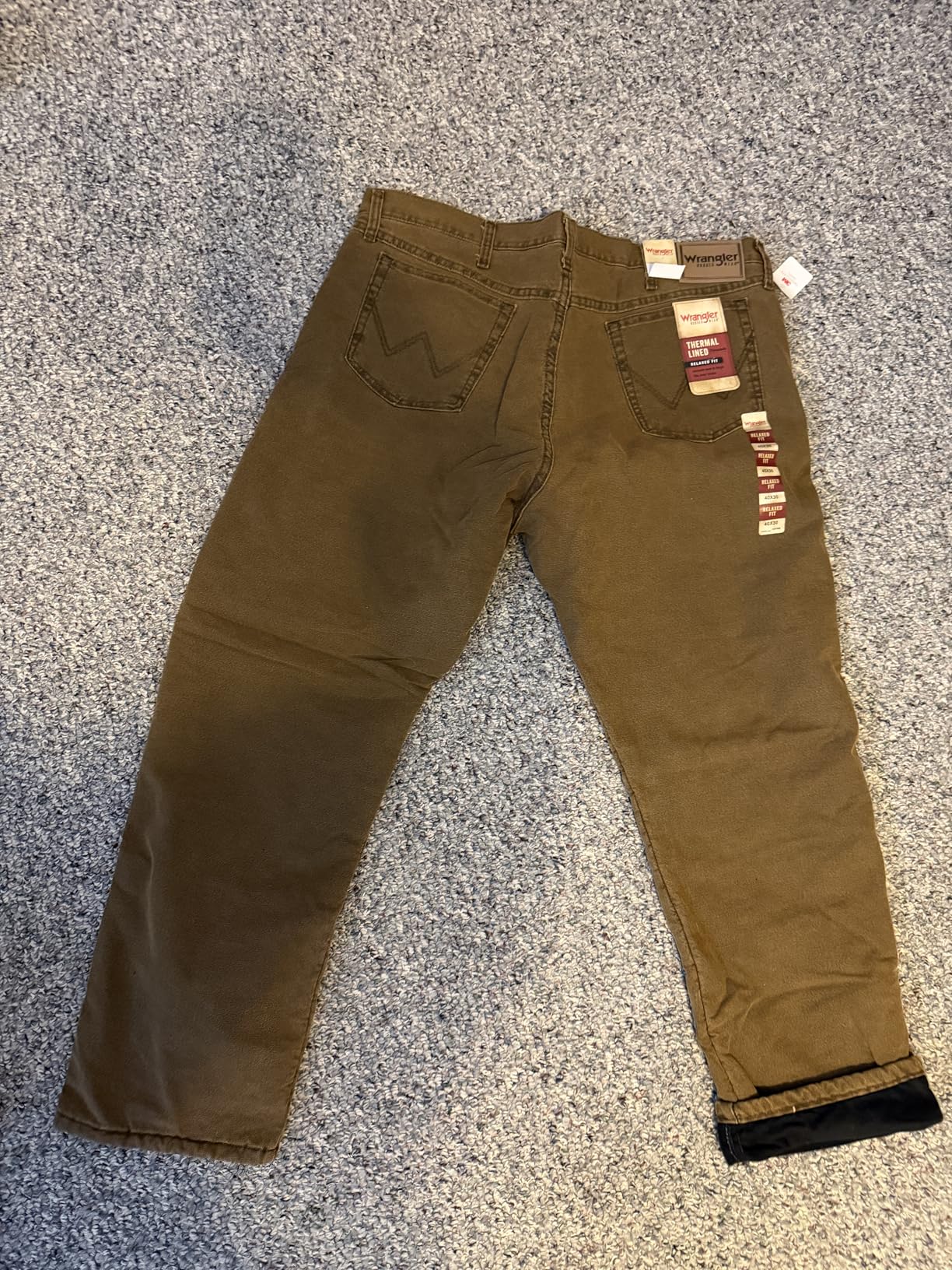Wrangler Rugged Wear Men's Woodland Thermal Jean customer photo 1