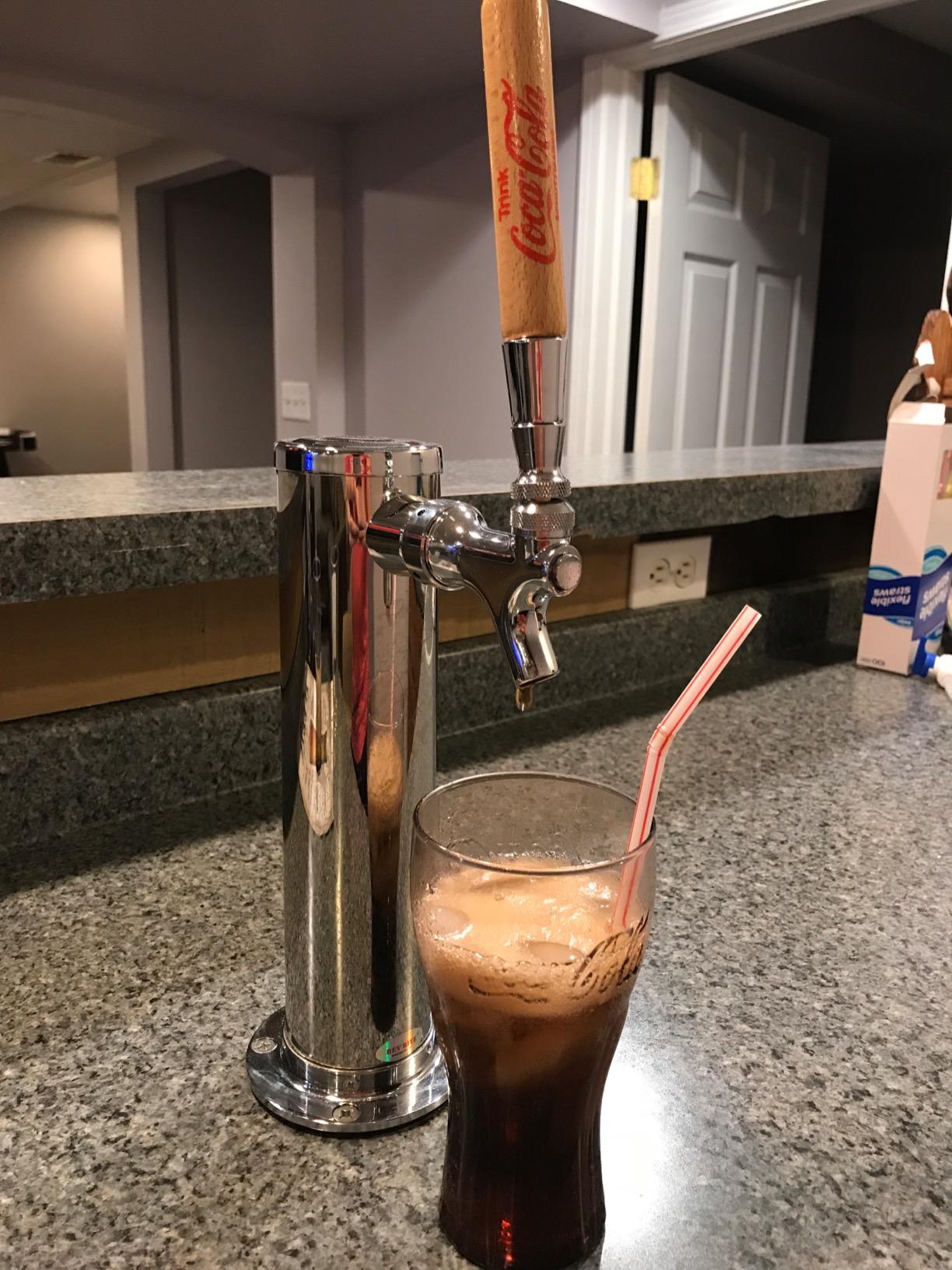 Single Tap Chrome Draft Beer Kegerator Tower - 2 1/2 inch Diameter customer photo 2