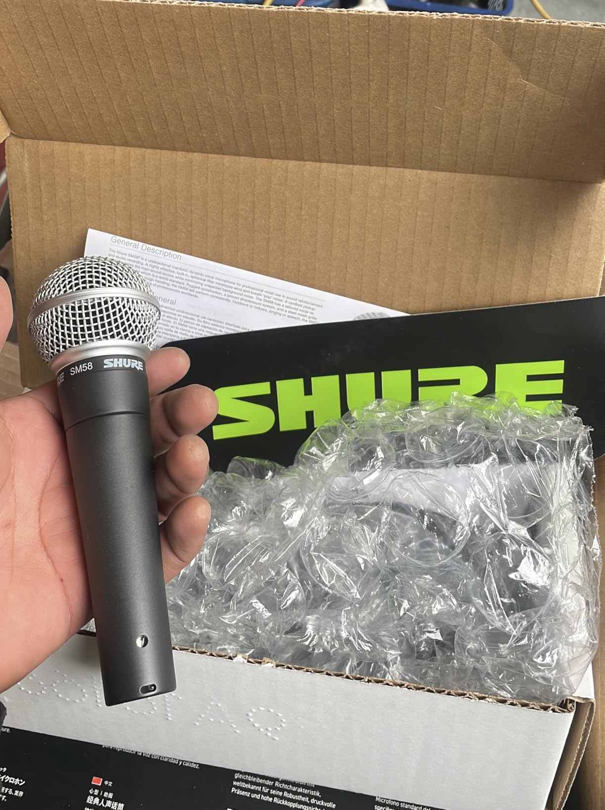 Shure SM58-LC Dynamic Vocal Microphone customer photo 1