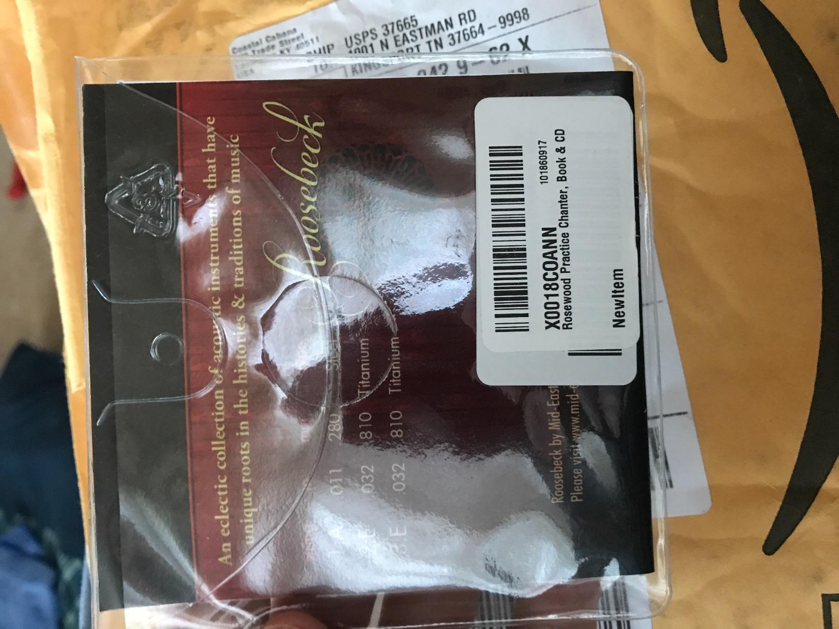 Roosebeck BAGL Sheesham Practice Chanter With Book and CD customer photo 1