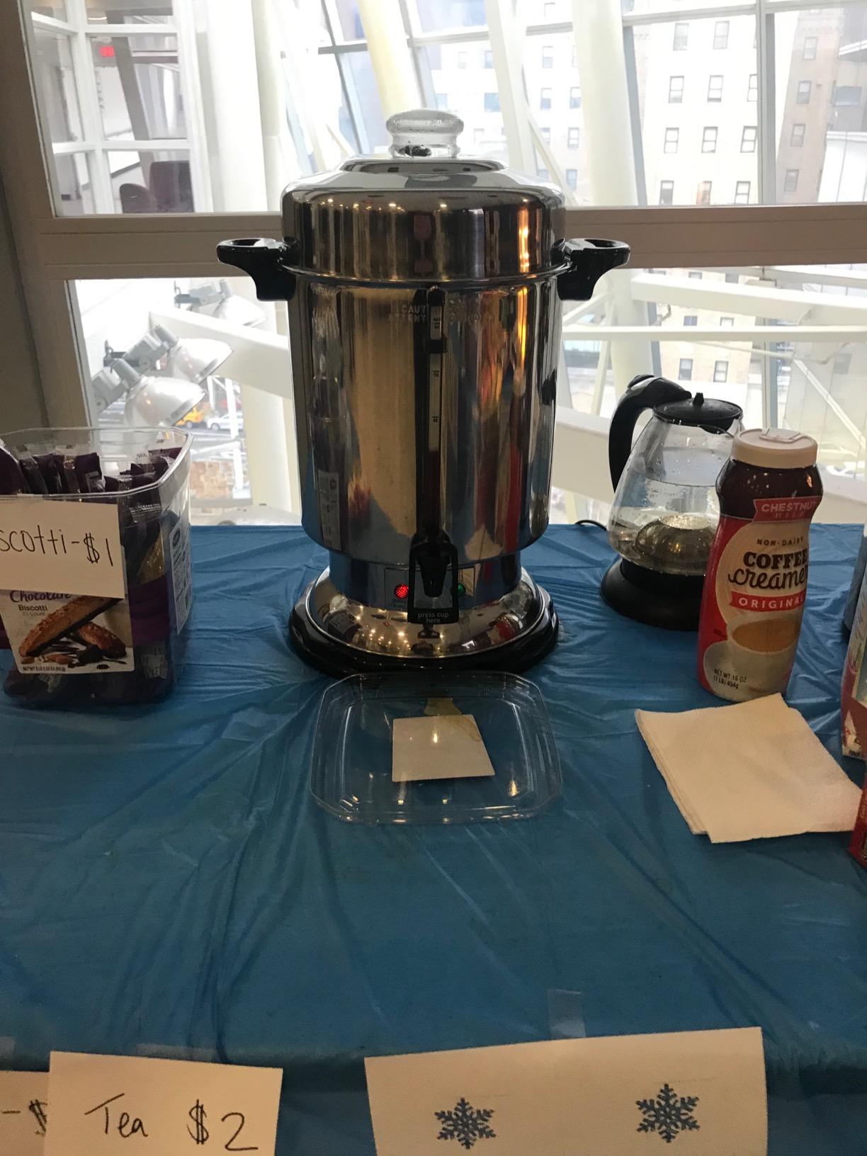 Hamilton Beach Commercial Coffee Urn & Hot Beverage Dispenser, 60 Cup Capacity, Polished Stainless Steel (D50065) | Keep Warm Heater | Easy-Push Lever For One Handed Operation | Water Window | Polished Stainless Steel | D50065 customer photo 1