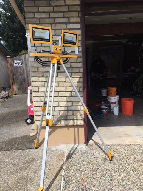 DEWALT Tripod Stand, Heavy Duty, Construction Tripod, Built-In Strap for Easy Transport on Jobsites (DW0737) customer photo 2