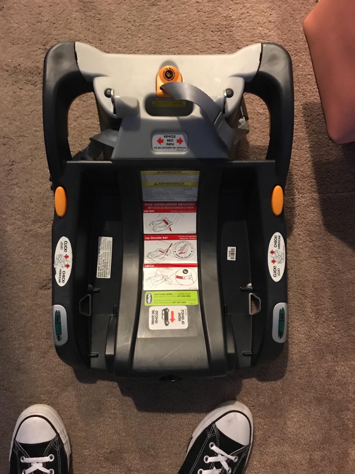 Chicco KeyFit Infant Car Seat Base, Stay-in-Car Rear-Facing Base | Anthracite/Grey, SuperCinch LATCH tightener, ReclineSure leveling foot, bubble levels, fits KeyFit and KeyFit 30 baby seat customer photo 1
