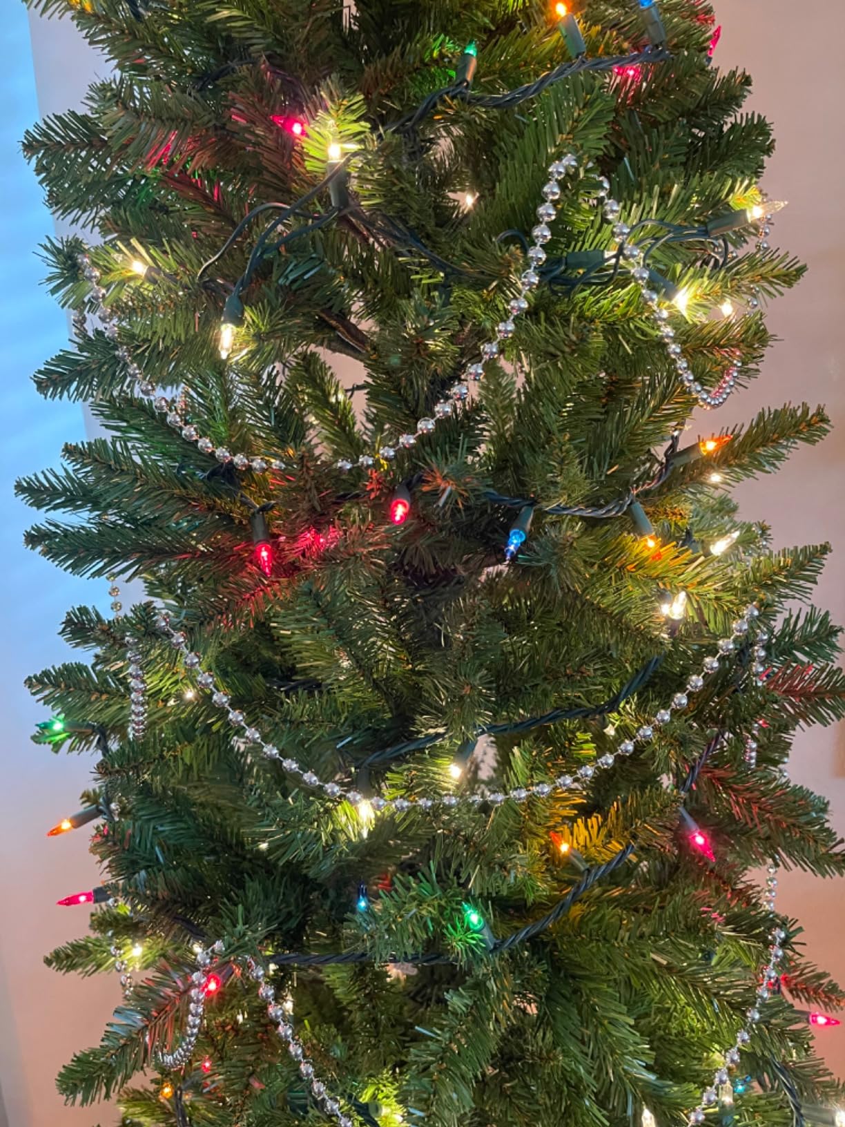 National Tree Company 7ft Unlit Kingswood Fir Slim Christmas Tree | 892 Tips, Includes Stand, Artificial, Green customer photo 2