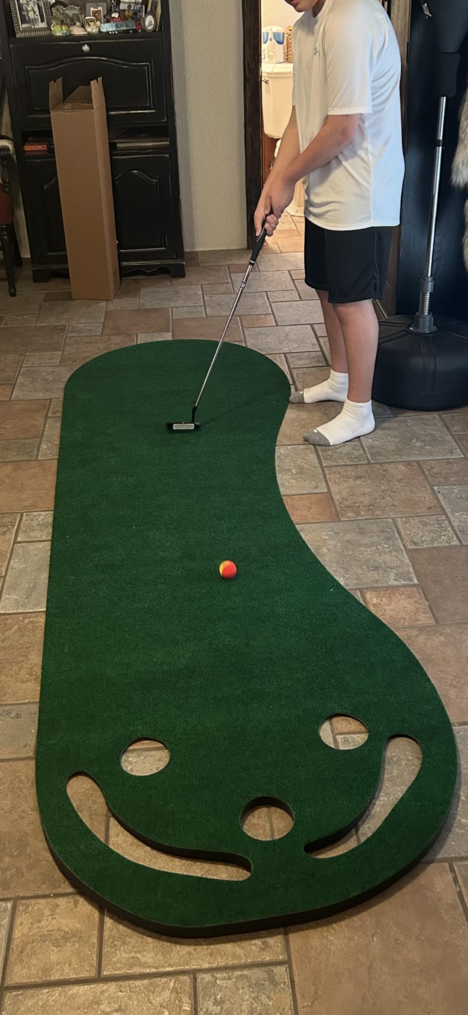 PUTT-A-Bout Par Three Golf Putting Green (3' x 9') customer photo 2