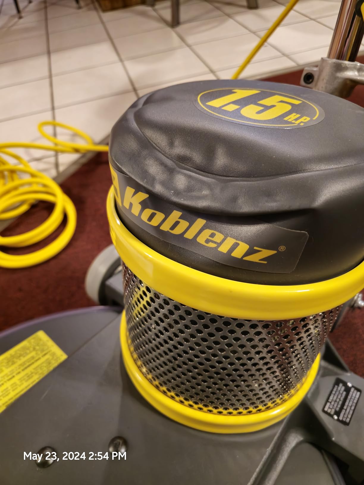 Koblenz B-1500-P High Speed Floor Buffer, Cord, 1.5 HP Commercial Burnisher | 20 in Pad, 50 Ft Cord, Polishing Machine, Cast Aluminum, Floor Buffer Machine, Non-Marking Wheels, Easy to Use and Clean customer photo 2