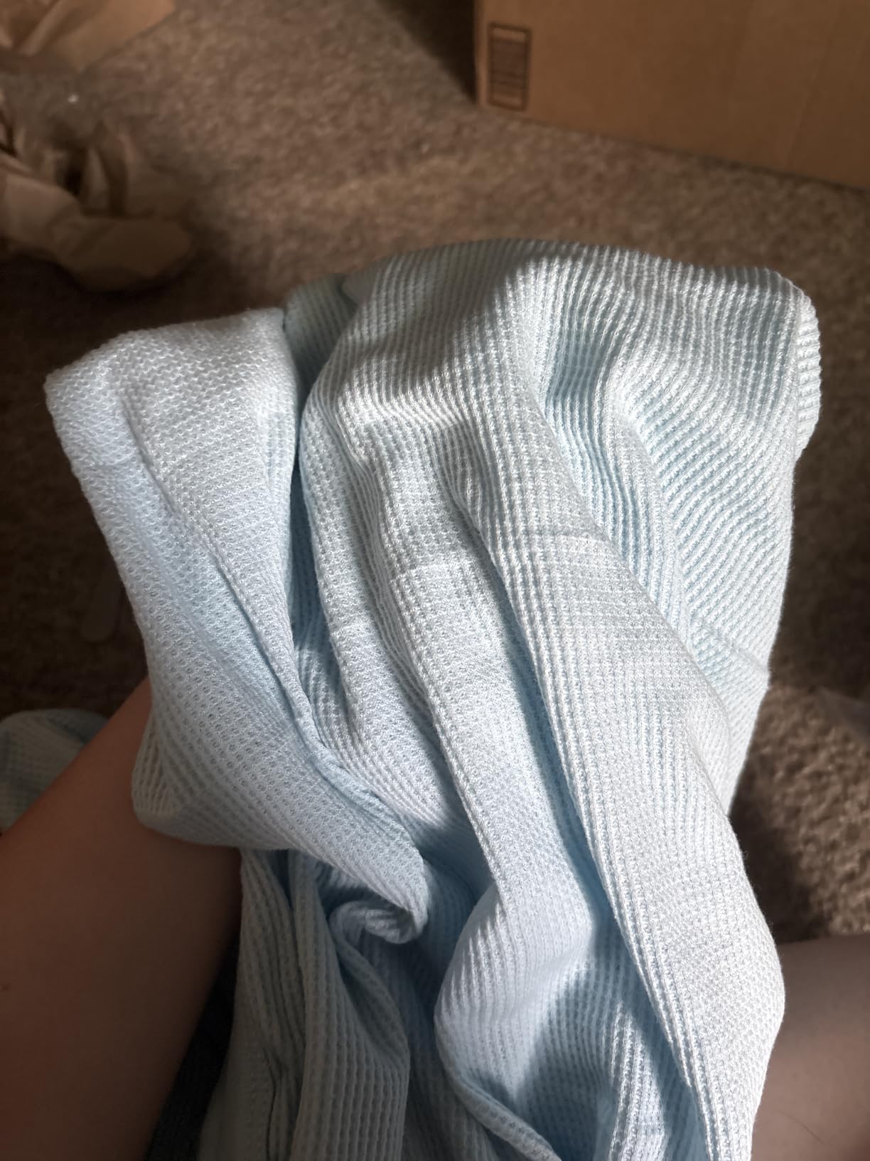American Baby Company 100% Cotton Thermal Waffle Swaddle Blanket (30