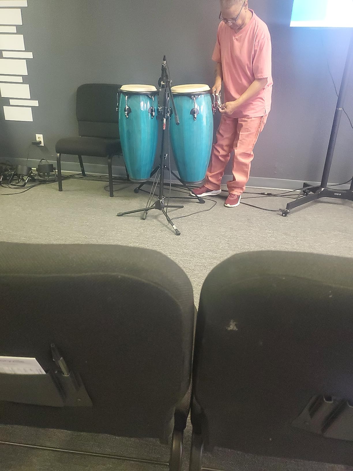 Toca 2300BB Conga Drum, Bahama blue customer photo 1