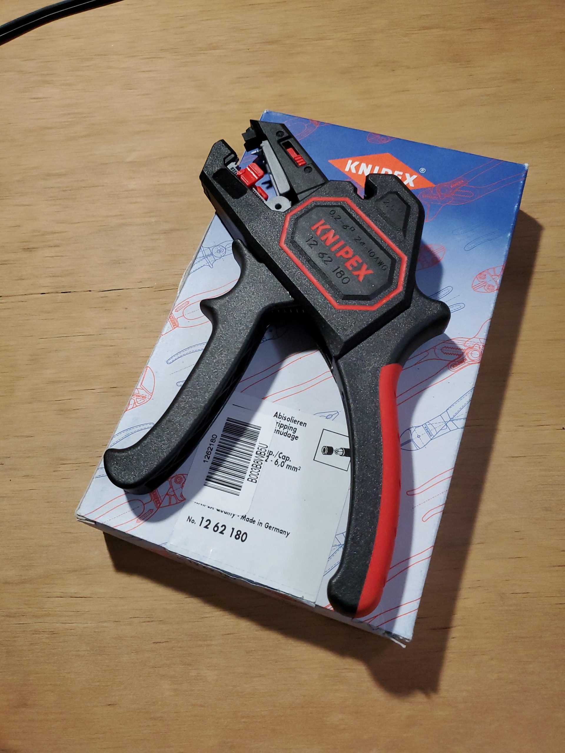 KNIPEX Automatic Wire Stripper 10-24 AWG, 7.25