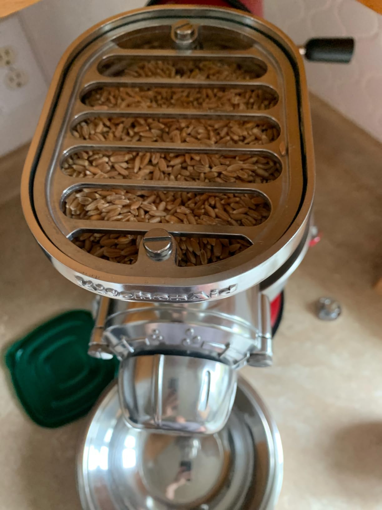 KitchenAid KGM All Metal Grain Mill Attachment for KitchenAid Stand Mixers | Fits any household KitchenAid Stand Mixer, 12 Grind Levels, Easily Grind a Variety of Grains customer photo 1