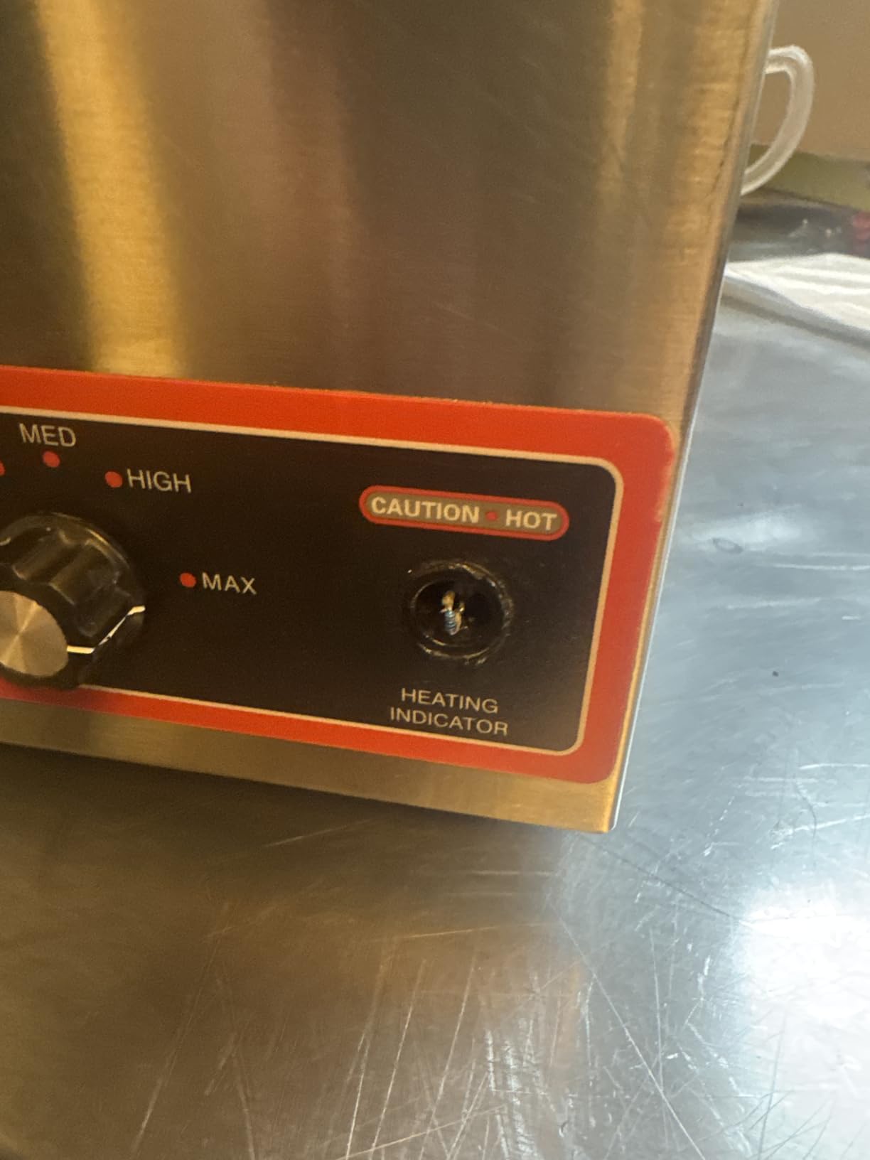 Winco FW-S500 Commercial Portable Steam Table Food Warmer 120V 1200W,Stainless Steel,Large customer photo 1