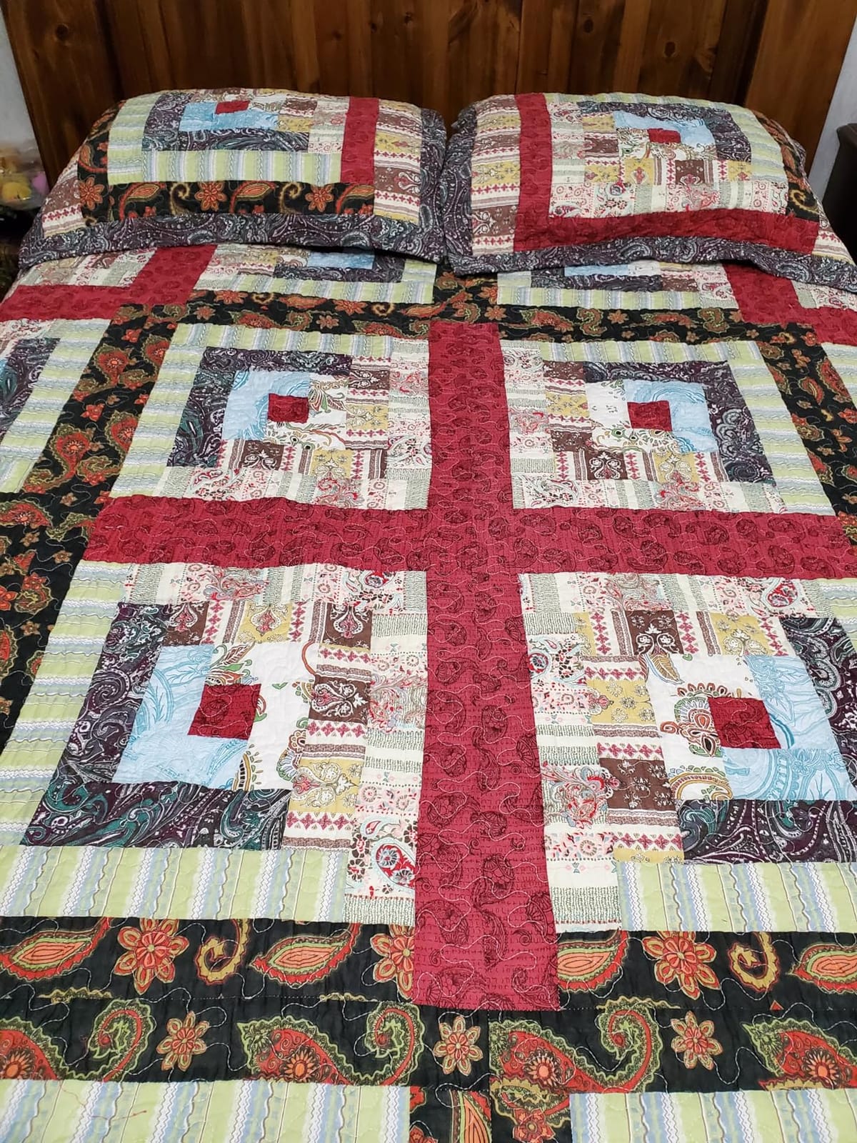 Greenland Home 100% Cotton Fashion Quilt Collection, Prewashed, Reversible Quilt Set, 3-Piece Full/Queen, Katy customer photo 1