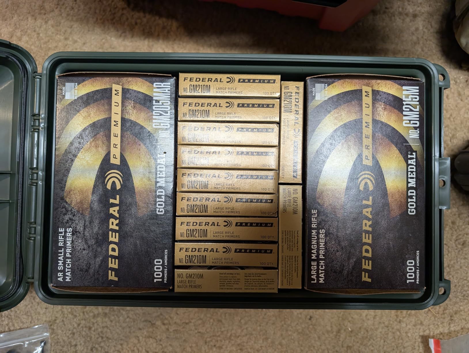 MTM AC11 Ammo Can for Bulk Ammo, Lockable, Water-Resistant, Heavy-Duty Dual Latches, Double Padlock Tabs, USA Made, Forest Green customer photo 2