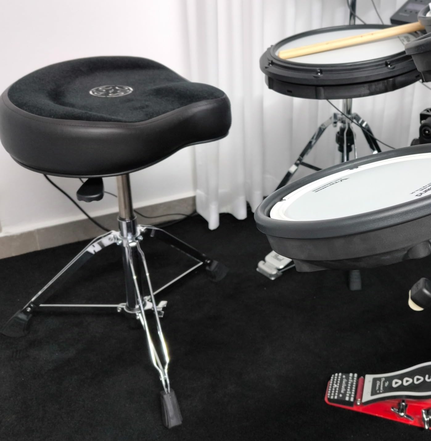 ROC-N-SOC Nitro Drum Throne with Original Saddle - Black customer photo 1