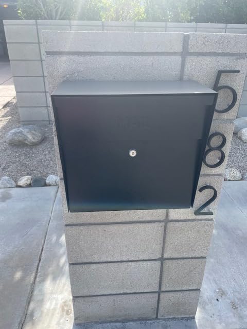 Mail Boss 7162 Metro, Black High Capacity Wall Mounted Locking Security Mailbox, Medium | Mail Boss 7162 Metro, Black High Capacity Wall Mounted Locking Security Mailbox, Medium customer photo 2