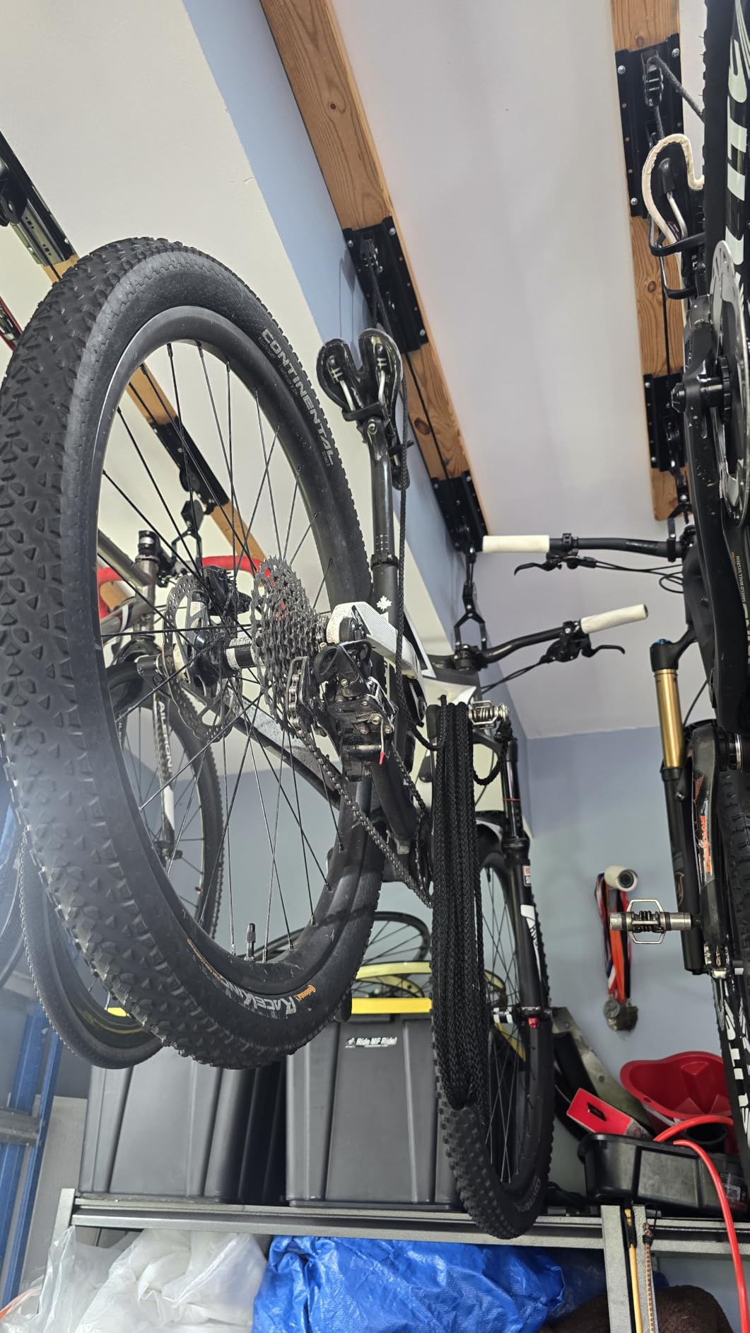 RAD Sportz Bicycle Hoist 2-Pack Quality Garage Storage Bike Lift with 100 lb Capacity Even Works as Ladder Lift Premium Quality customer photo 1