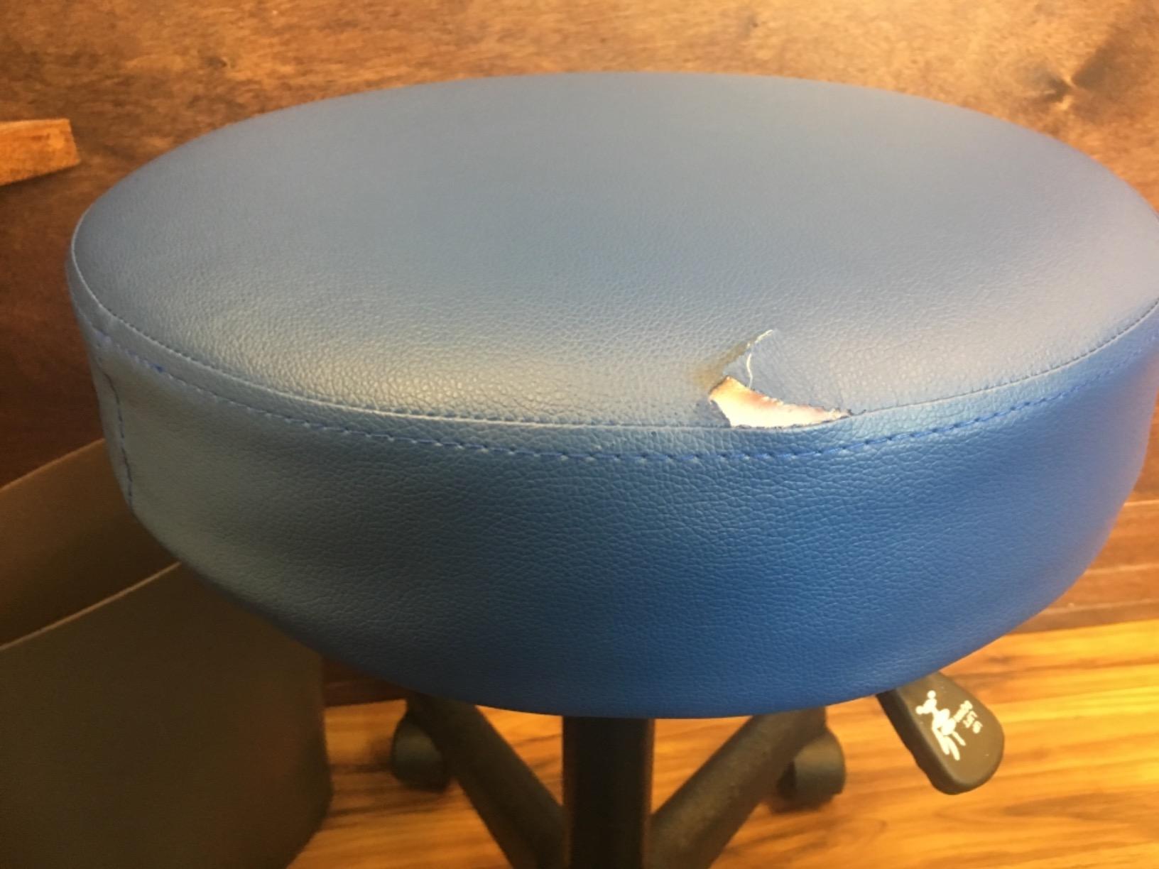 Adjustable Rolling Pneumatic Stool for Massage Tables, Examination Tables, and Physician's Office Use by Therabuilt (Burgundy) customer photo 1