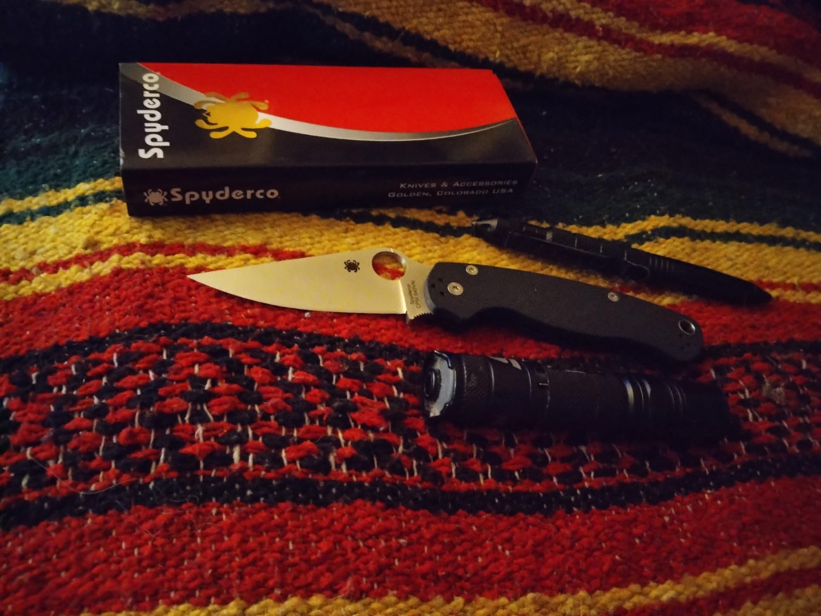 Spyderco Para Military 2 Folding Pocket Knife, PlainEdge | 8.26