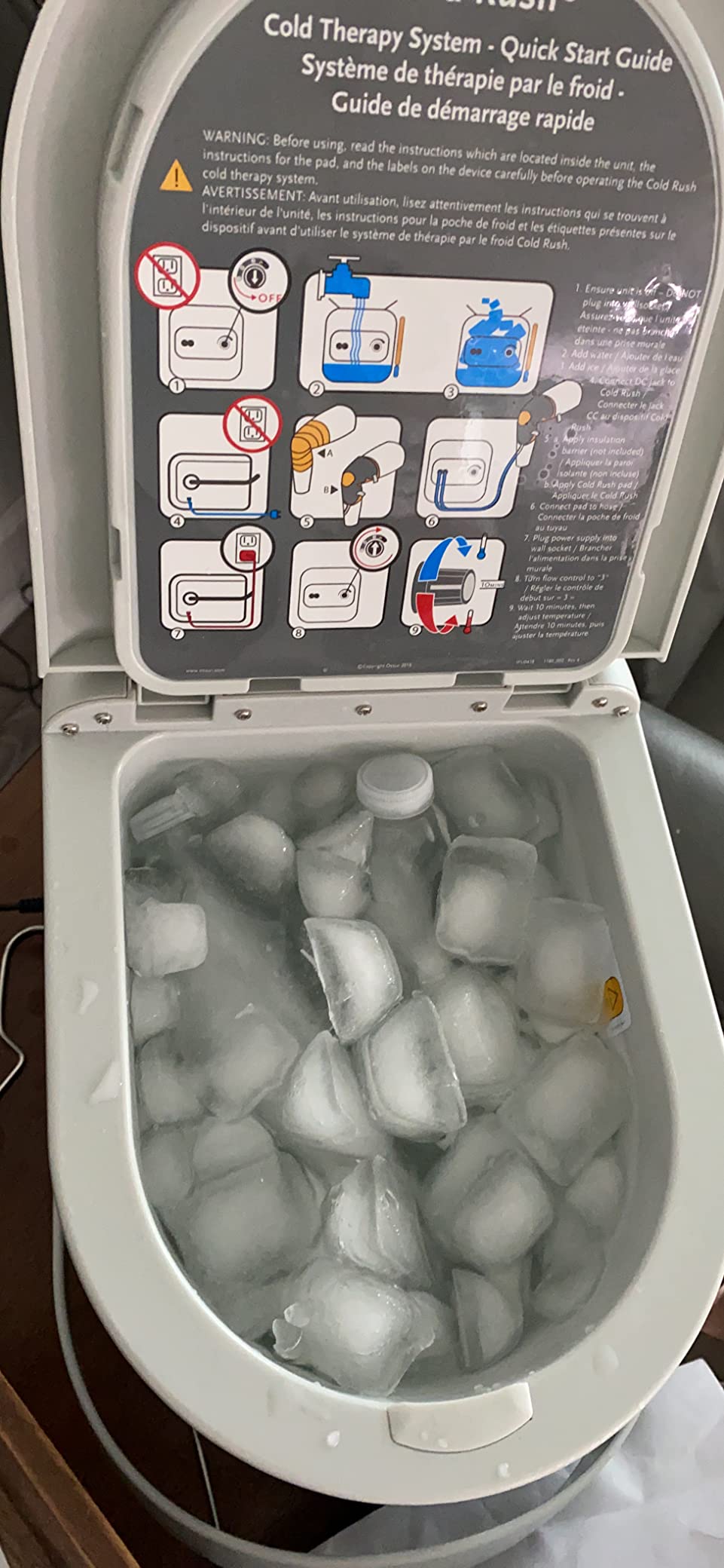 Ossur Cold Rush Therapy Machine System - Unit Only - Quiet, Lightweight and Strong Cryotherapy Freeze Kit Pump customer photo 2