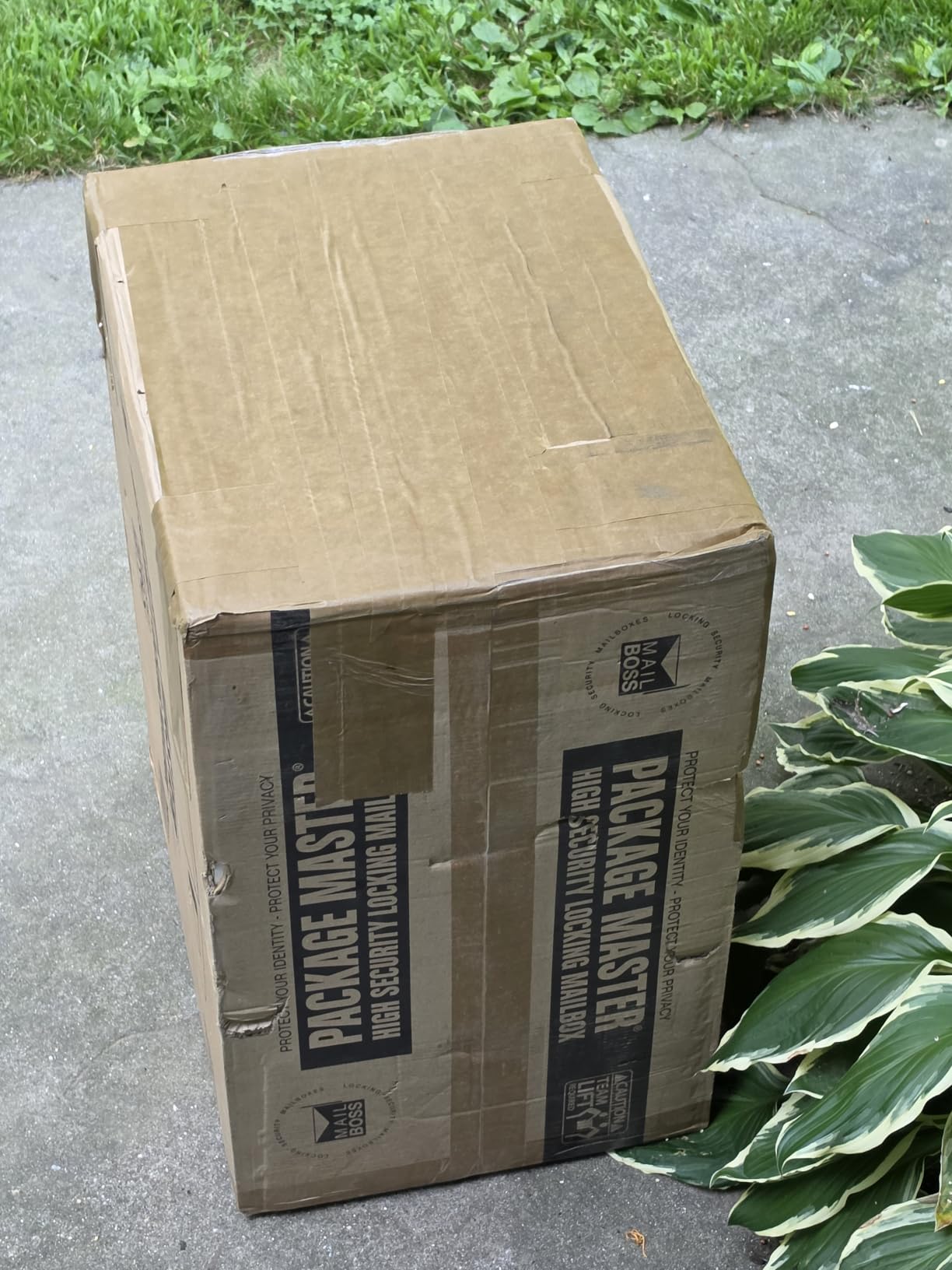 Mail Boss Package Master Locking Post Mount Package Mailbox, USPS Approved customer photo 2
