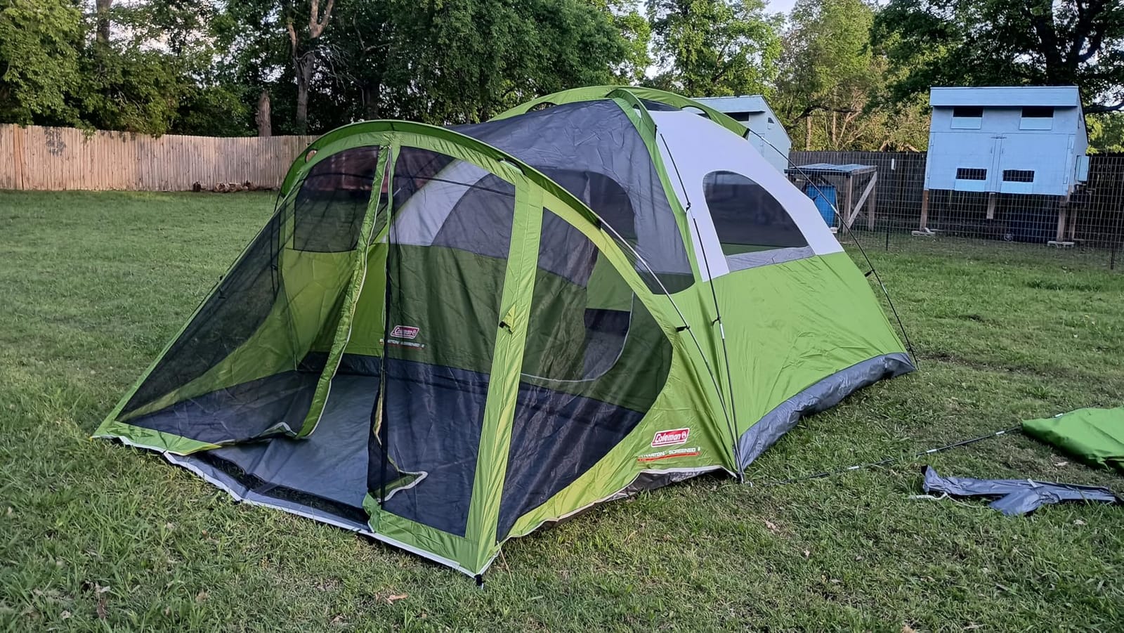 Coleman Evanston Tent with Screen Room Weatherproof Tent Sets Up in 15 Mins Included Rainfly & Carry Bag Made of PFAS-Free Materials customer photo 1