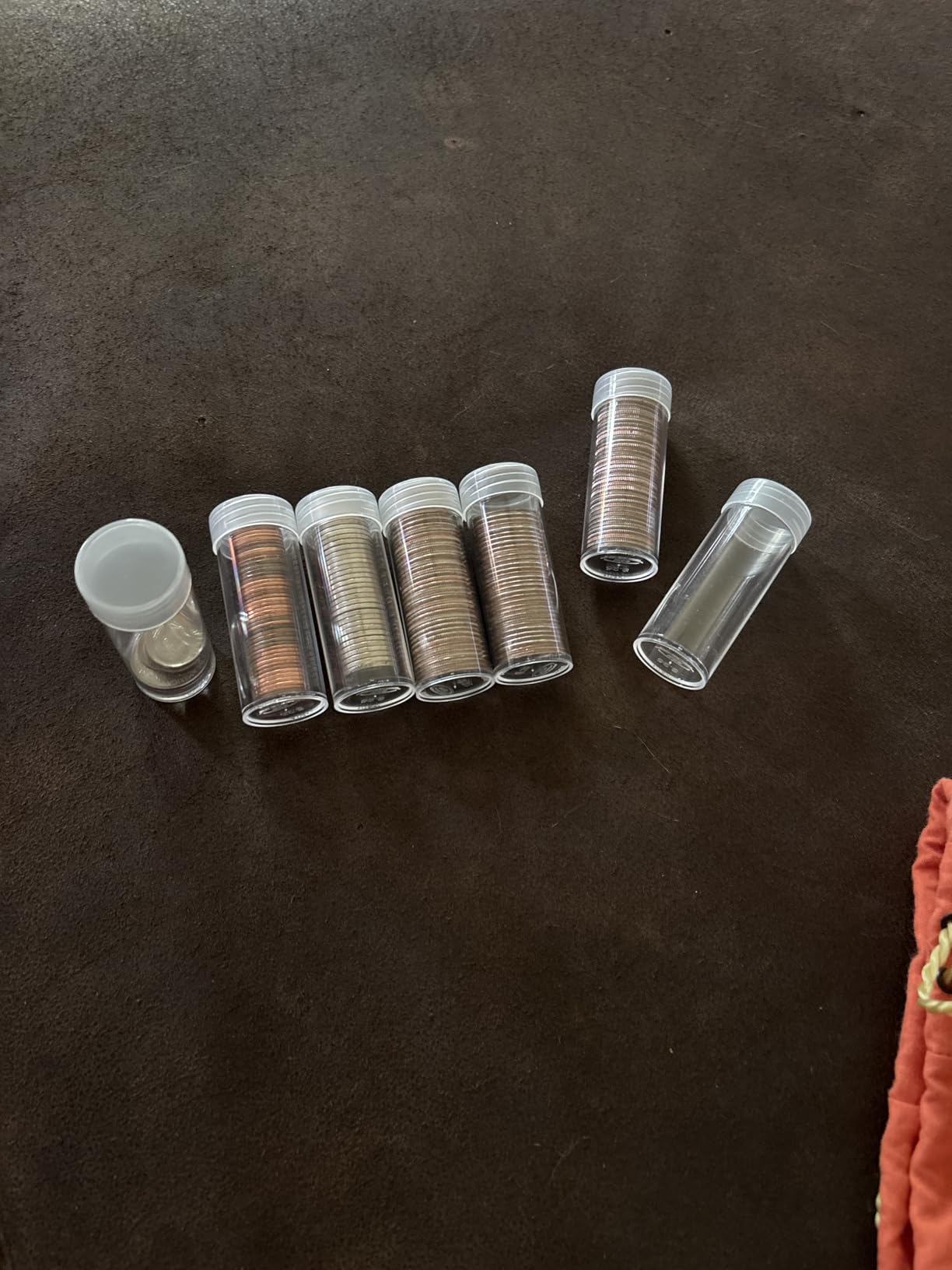 BCW Quarter Coin Tubes for Washington Quarters, Screw-On Caps, 10 Pack | Each clear tube holds 40 unwrapped 24.3 mm US Washington quarters with a secure screw-on cap for organized storage customer photo 1
