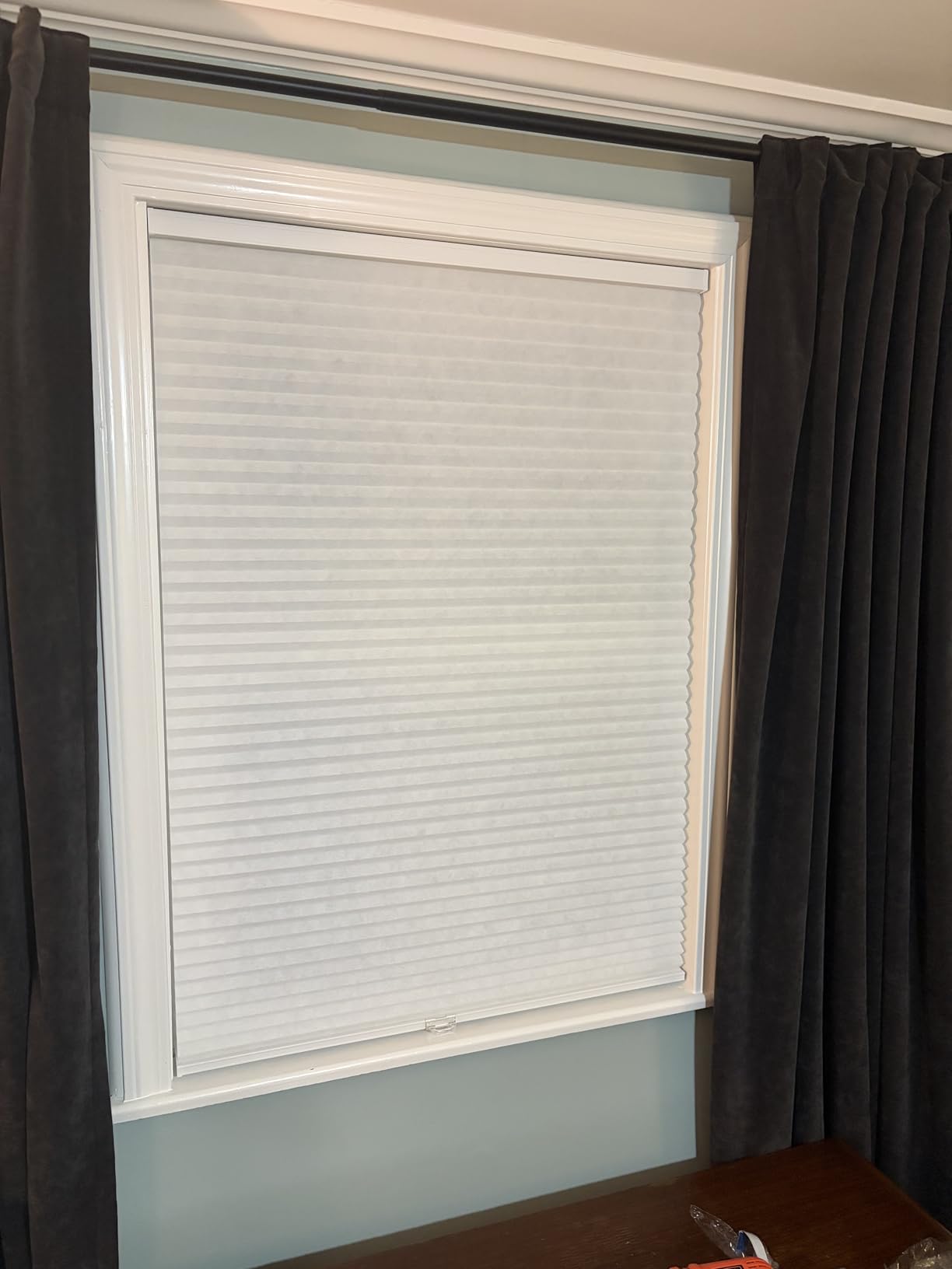 Arlo Blinds Single Cell Light Filtering Cordless Cellular Shades, Color: Pure White, Size: 34