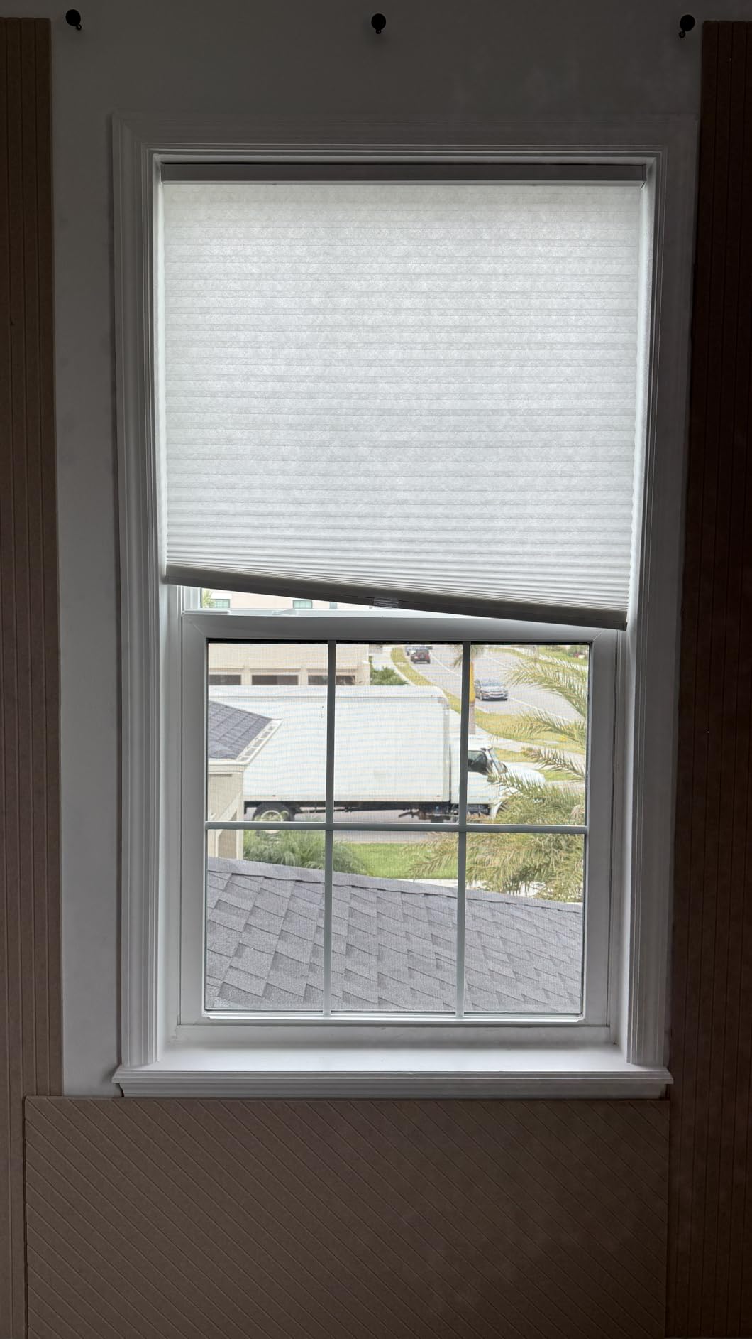 Arlo Blinds Single Cell Light Filtering Cordless Cellular Shades, Color: Pure White, Size: 34