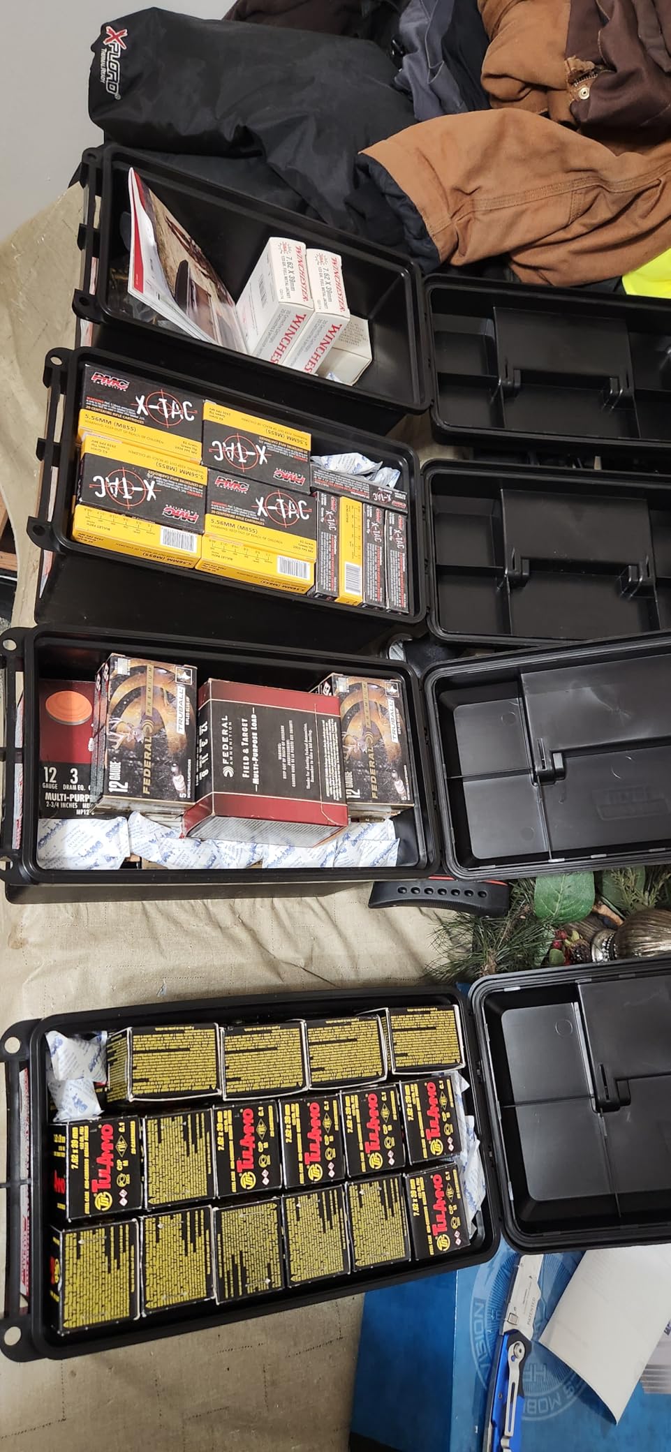 MTM AC50C-40 Ammo Can, 50-Caliber, Heavy-Duty Dual Latching System, Rugged Polypropylene Plastic, O-Ring Seal System, Water Resistant, Bulk Ammo Storage, USA Made, Black customer photo 1