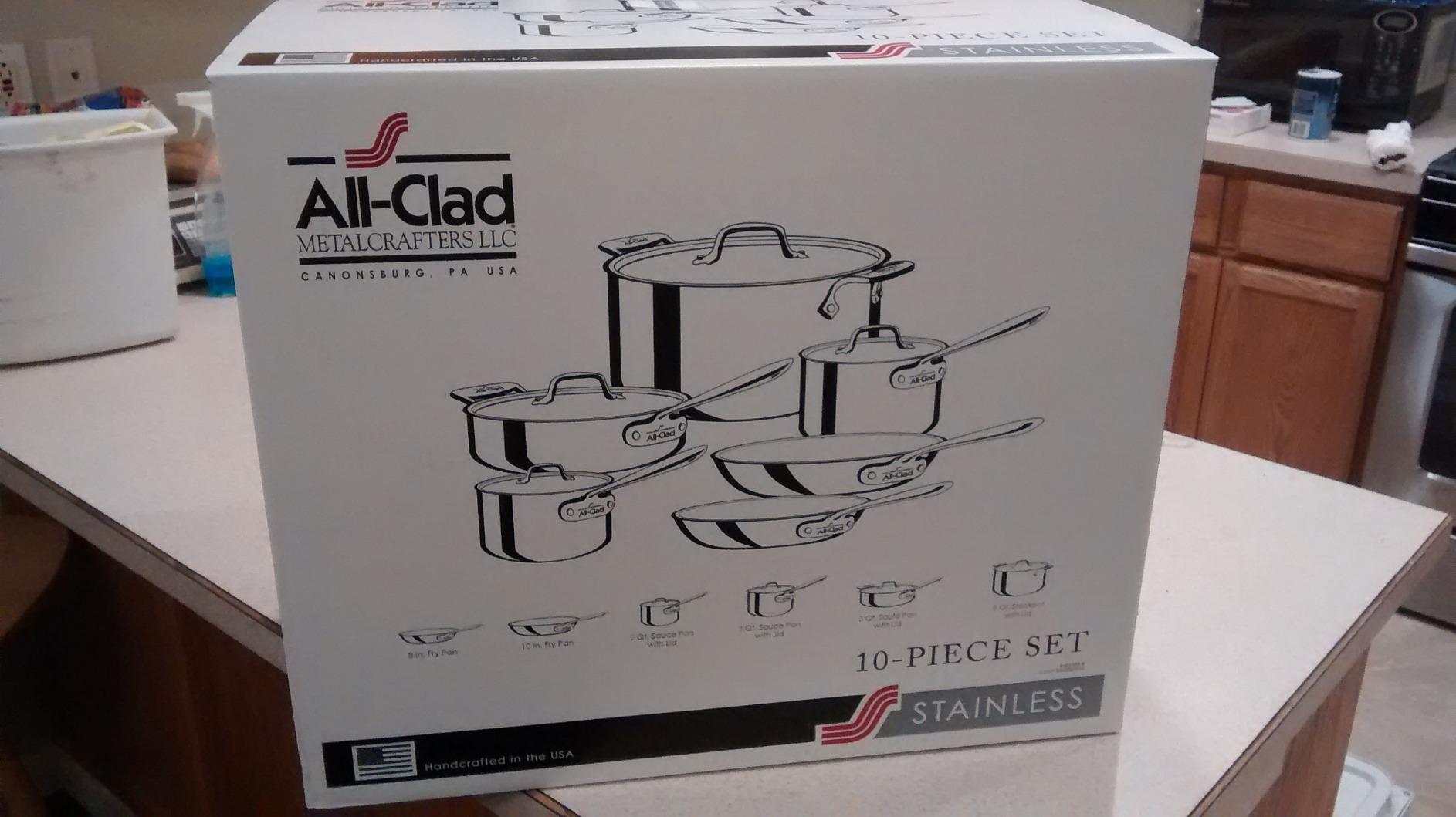 All-Clad D3 Stainless Steel 10 Piece Cookware Set - Made in USA customer photo 2