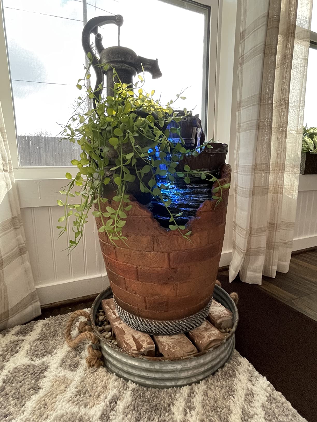 Glenville Water Pump Cascading Water Fountain customer photo 2
