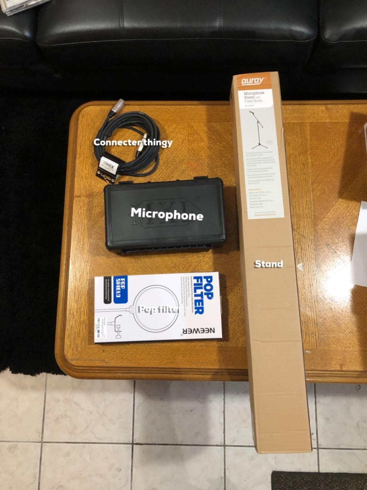 MXL 770 Professional Studio Condenser Mic + Mic Stand + Pop Filter + XLR Cable Bundle customer photo 1